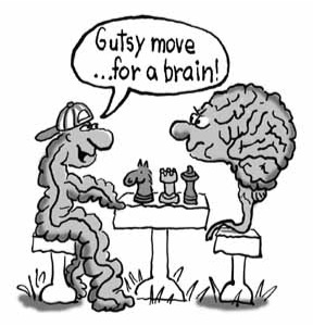 gutsy move for a brain cartoon