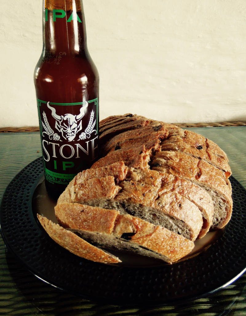 a beer and some bread